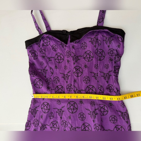 Switchblade Stiletto Pentagram Purple Wiggle Dress - - Picture 11 of 12